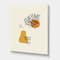Designart - Botanical Minimalist Leaf With Abstract Shapes III - Modern Canvas Wall Art Print